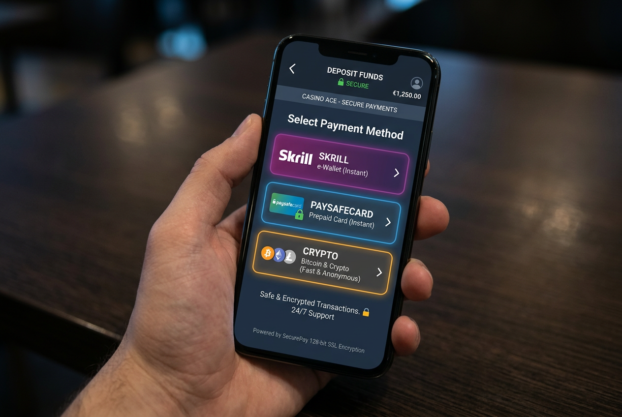 Detail platební brány online casina na mobilním telefonu