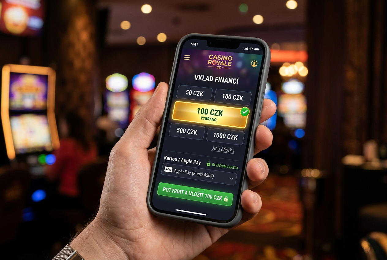 Moderní platební rozhraní v mobilu pro casino vklad