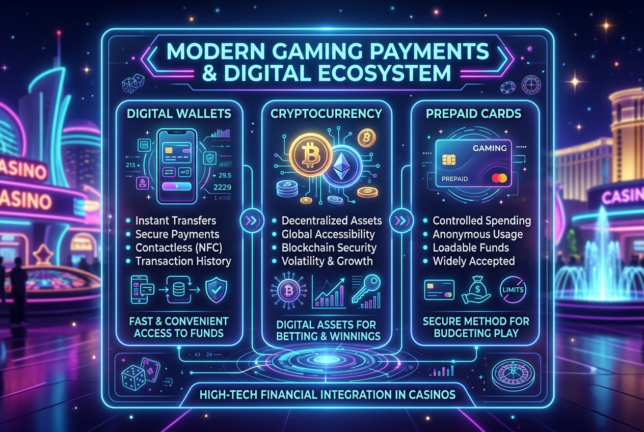 Technologické rozdělení platebních metod v online casinu bez banky - kryptoměny a e-peněženky